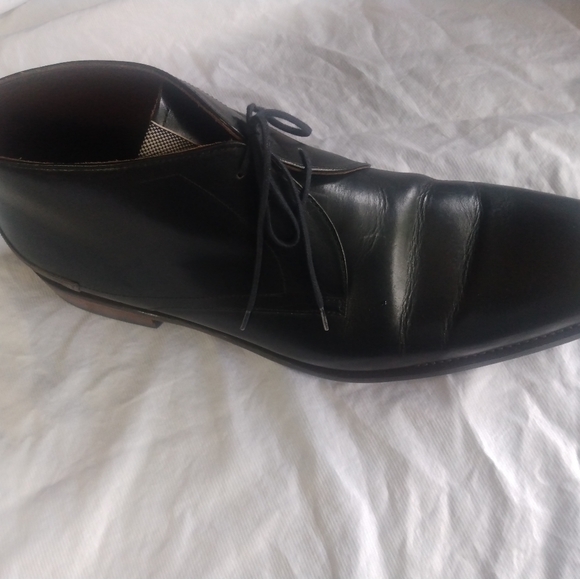 Floris Van Bommel Men's  Suede&Leather Chelsea Dress Laceup Boots Size 12C - Picture 11 of 12